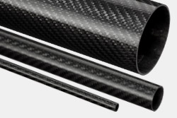 Woven Finish Roll Wrapped Carbon Fiber Tubes Thumbnail