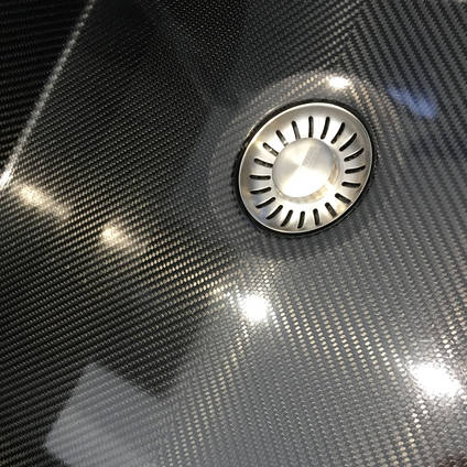 Close Up Carbon Fibre Sink by Compos'it