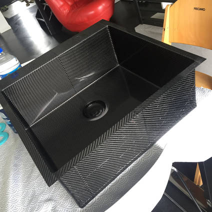 Carbon Fibre Sink out of Mould by Compos'it