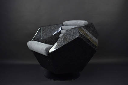 Carbon Hedron Lounge Seat by Matthew Nunn