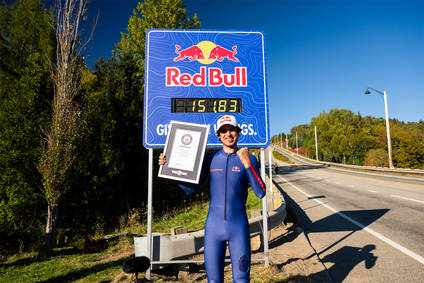 Diego Poncelet Red Bull Celebrating World Record