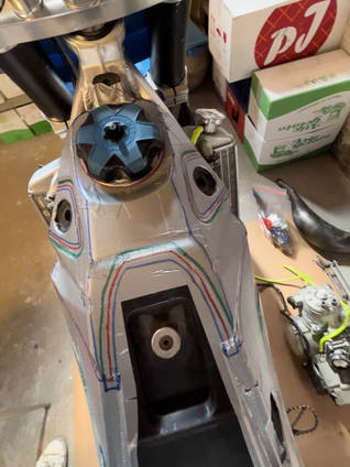 Motorbike Fuel Tank Cover Pattern