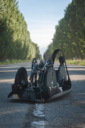 Human Powered Aero Monocoque Racer ready to ride