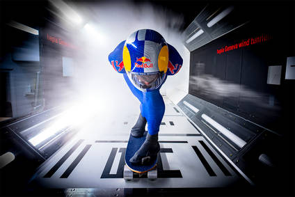 Red Bull Diego Poncelet Downhill Skateboard and Helmet World Record