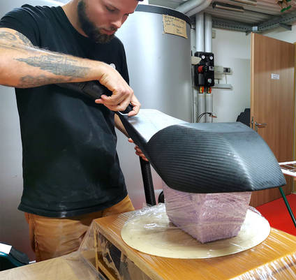 Sanding Resin Smooth - Lukas Kiemer Bike Seat