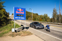 Red Bull Downhill Skateboard and Helmet Thumbnail