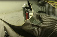Carbon Fibre Bike Helmet Carbo Fibre Layup by Bruce Creations Thumbnail