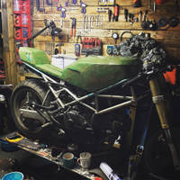 Cafe Racer Carbon Fibre Tank and Seat Fairing Pattern with PVA Thumbnail