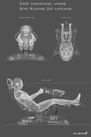 Race Car Gaming Simulator Drawing - SIM Racing Thumbnail
