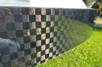 Sailing Boat by Richard Tweedle Close Up View of Carbon Fibre Thumbnail