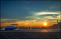 Carbon Monocoque Racer In Sunset Thumbnail