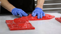 Flatting and polishing the XCR coating