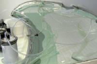 Resin infusing the hood skin