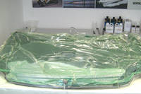 Resin infusing the inner frame