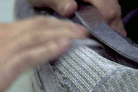 Flat any wrinkles prior to final overcoat