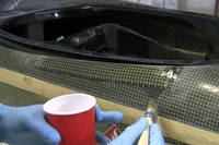 Overcoat with a final layer of resin