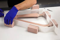 Setting up Barriers for the Silicone Mold