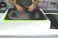 Laying up the fabric
