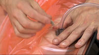 Connecting the PVC hose to the Silicone Connectors