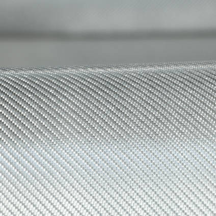 290g 2x2 Twill Alufiber Silver Glass Draped