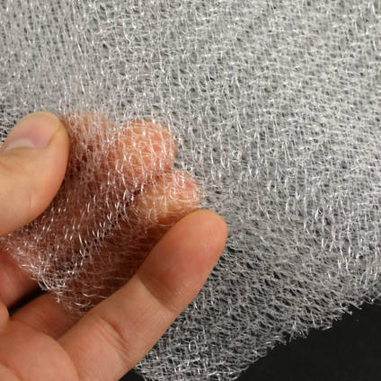 FM105 Knitted Infusion Mesh in hand
