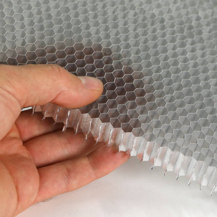 6.4mm (1/4") Cell Aluminum Honeycomb in Hand