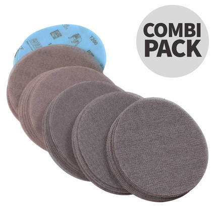 P120-1200 Mirka Abrasive Discs Combination Pack 125mm - Box of 60