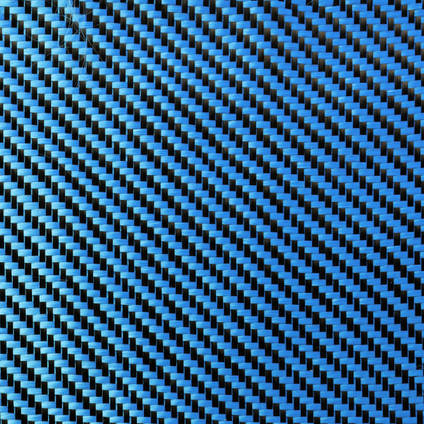 Blue Carbon Fiber Cloth 2x2 Twill Wide