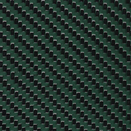Green Carbon Fiber Cloth 2x2 Twill Cured Laminate Sample