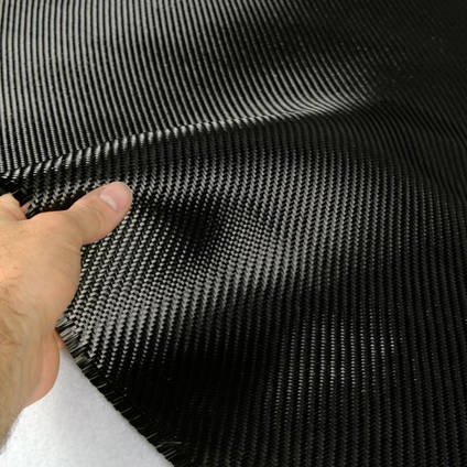 210g 2x2 Twill 3k Carbon Fiber Cloth In Hand