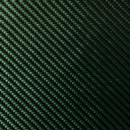 Green Carbon Fiber Cloth 2x2 Twill Wide