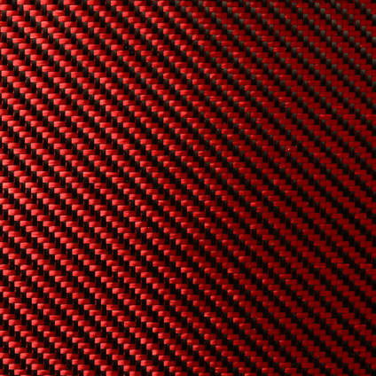 Red Carbon Fiber Cloth 2x2 Twill Wide