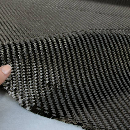 450g 2x2 Twill 12k Carbon Fiber Cloth In Hand