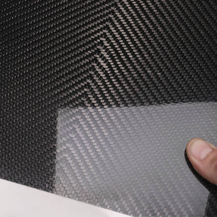 210g V-Weave 2x2 Twill 3k Carbon Fiber Cured Laminate Sample