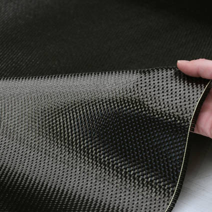 375g 5HS 6k Carbon Fiber Cloth In Hand