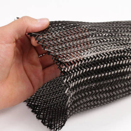 125mm Braided Carbon Fiber Sleeve Spread
