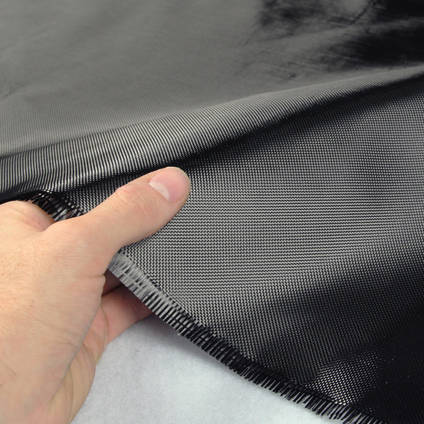 90g ProFinish Plain Weave 1k Carbon Fiber Cloth in Hand