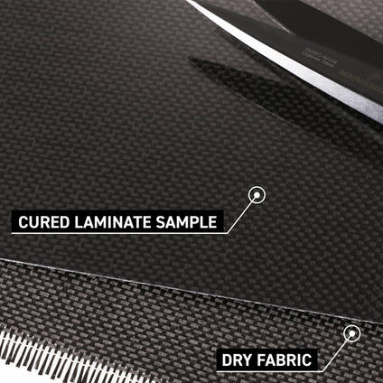 90g Plain Weave 1k Carbon Fiber Cloth Cured Lam
