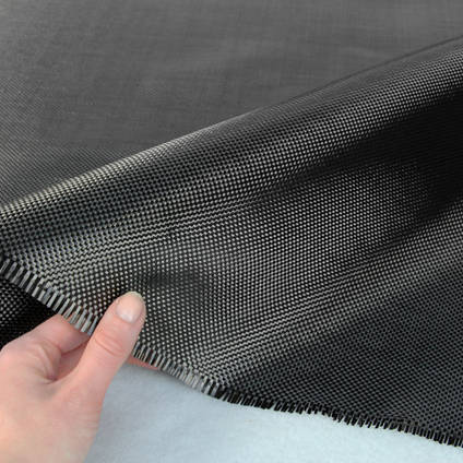 210g Plain Weave 3k Carbon Fiber Cloth In Hand