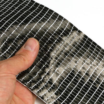 250g Unidirectional Carbon Fiber Tape (100mm) in Hands