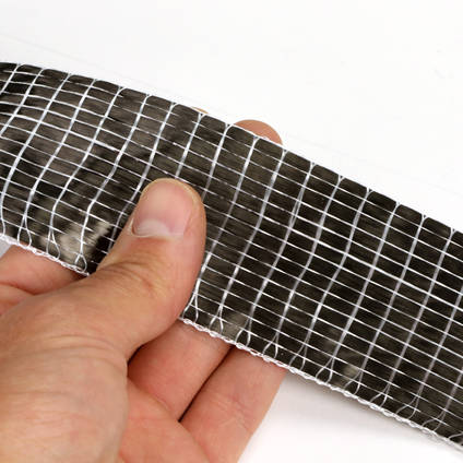 250g Unidirectional Carbon Fiber Tape (50mm) In Hands
