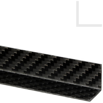 Carbon Fiber Angle 15x15mm 1mm Wall Thickness