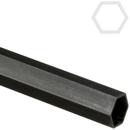 16mm Pultruded Carbon Fiber Hexagon Section