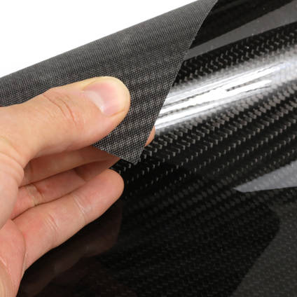 Textured Reverse Side on Non-Adhesive Backed Version of our Carbon Fiber Veneer