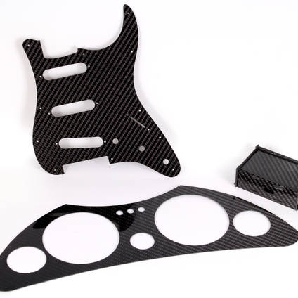 Examples of Shapes Cut from Carbon Fiber Sheet