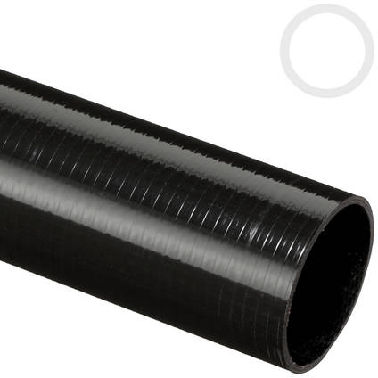 30mm (27mm) Roll Wrapped Carbon Fiber Tube