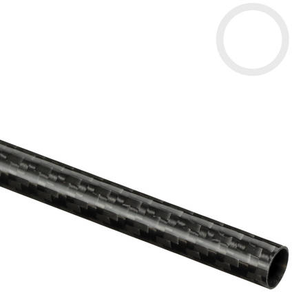 10mm (9mm) Woven Finish Roll Wrapped Carbon Fiber Tube