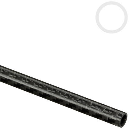 8mm (6mm) Woven Finish Roll Wrapped Carbon Fiber Tube