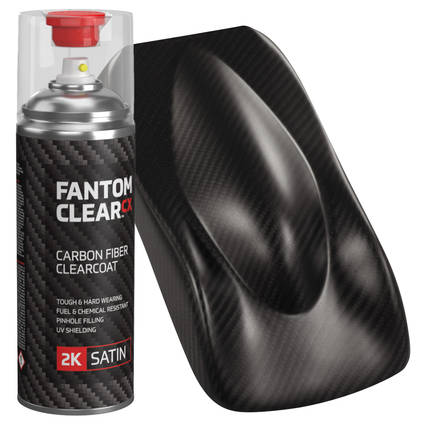 Fantom Clear CX Carbon Fibre Clearcoat - Satin with Example