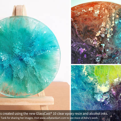Petri-Dish Art Made Using GlassCast® 10 Clear Epoxy Casting Resin